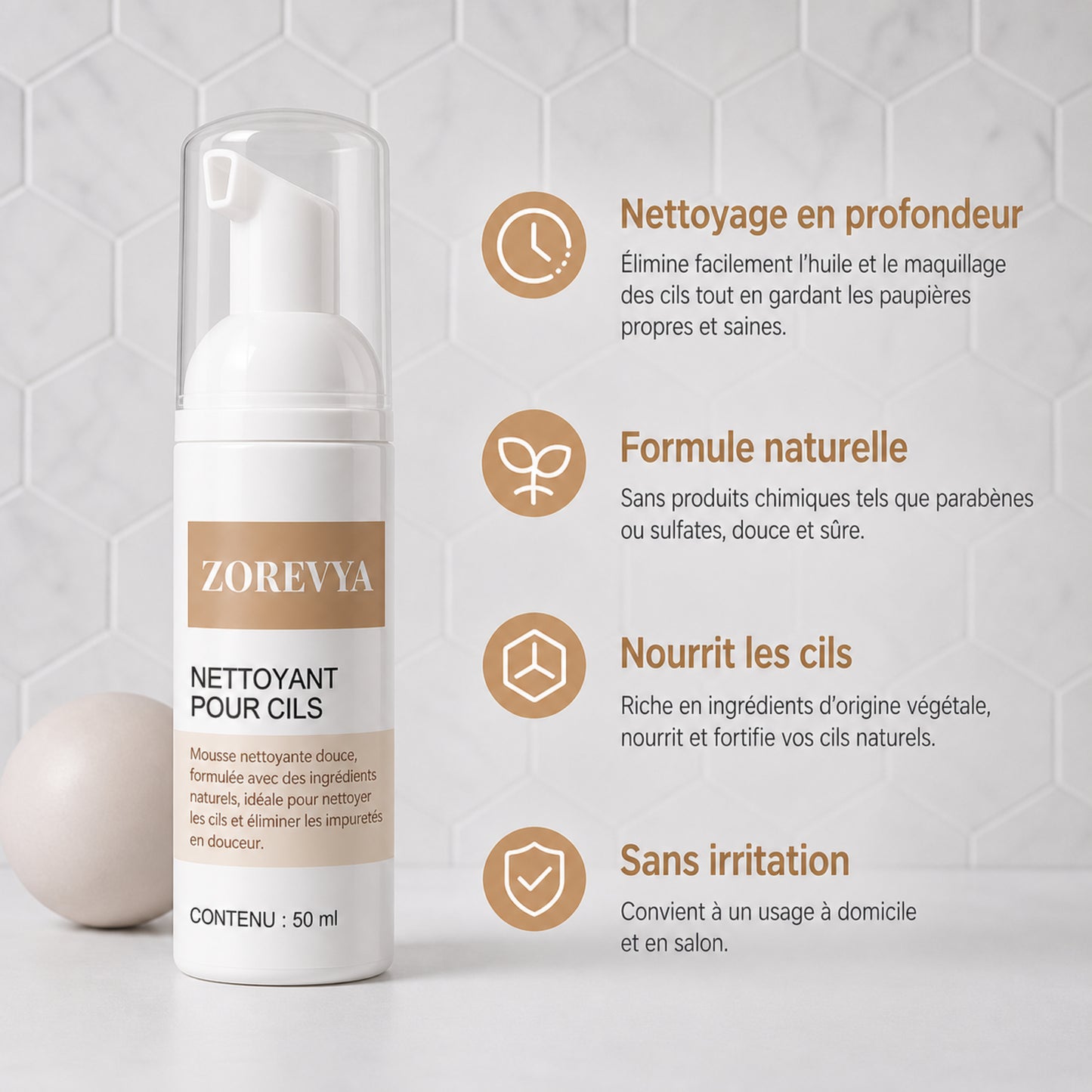 Nettoyant Faux Cils Magnétiques Zorevya™